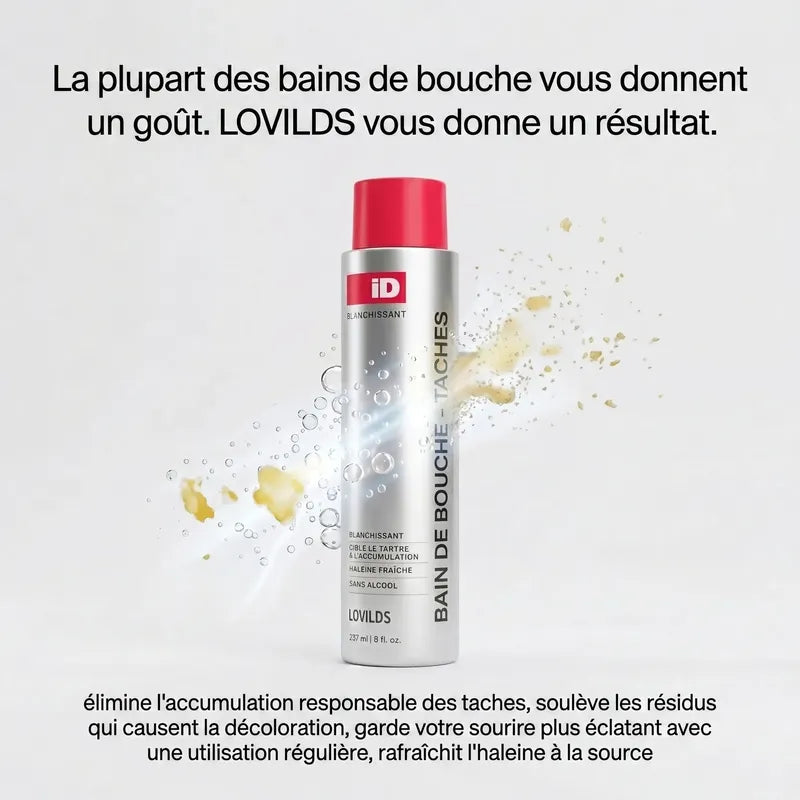 Publicité pour le bain de bouche LOVILDS
