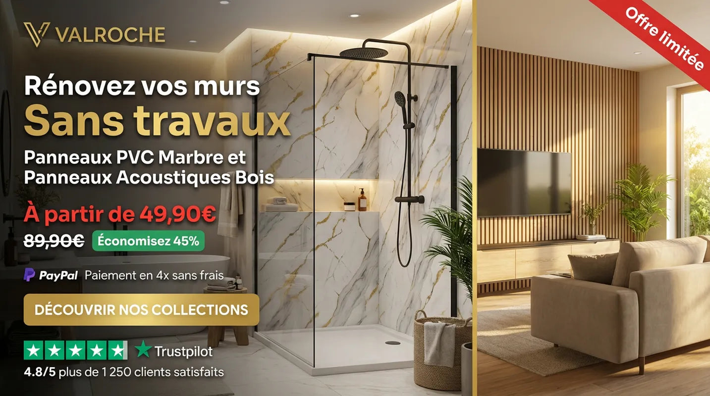 Publicité Val Roche : rénover ses murs sans travaux