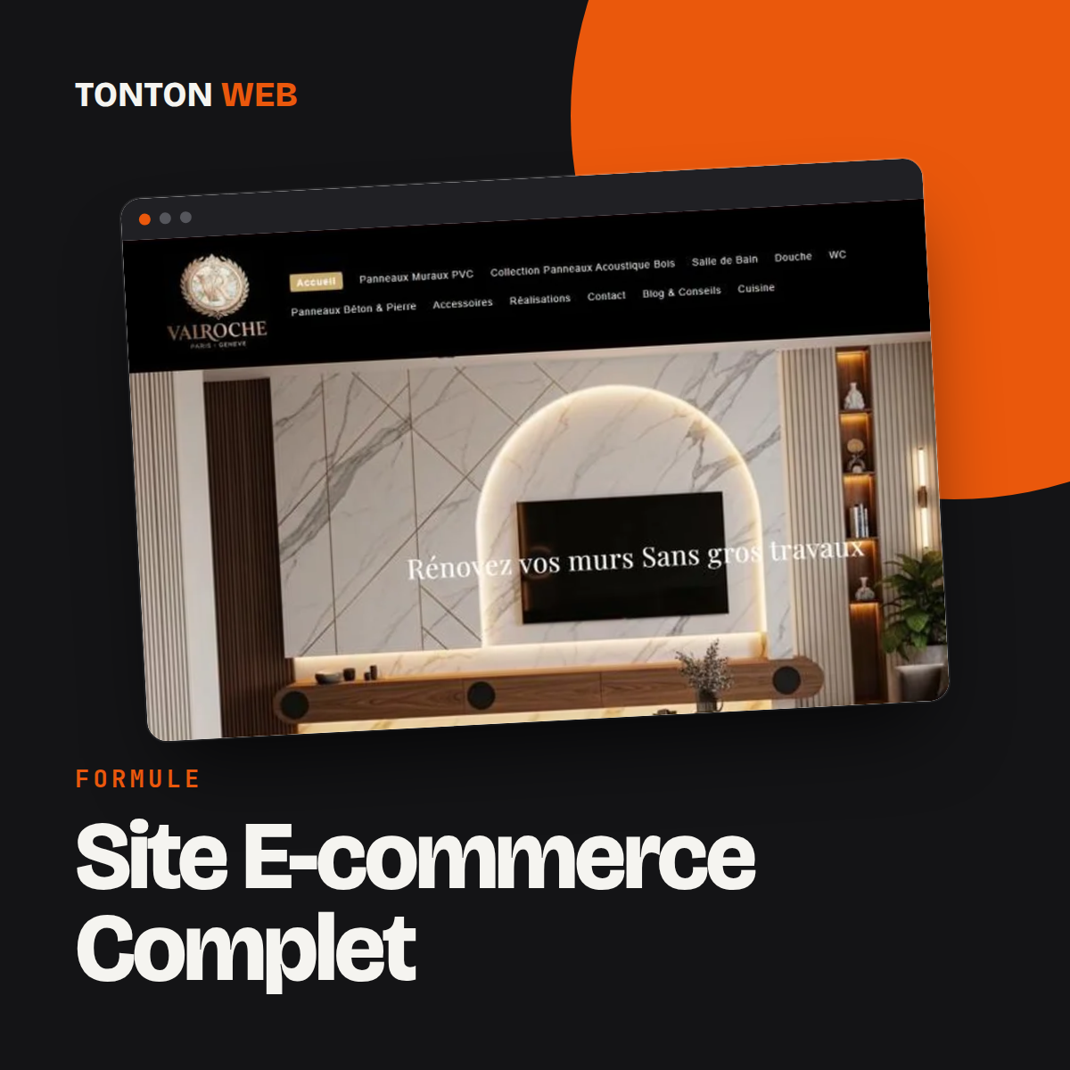 Tonton Web : Site E-commerce Complet
